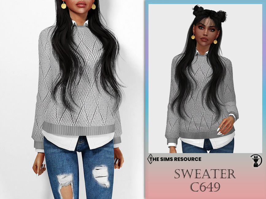 Sweater C649 - The Sims 4 Catalog