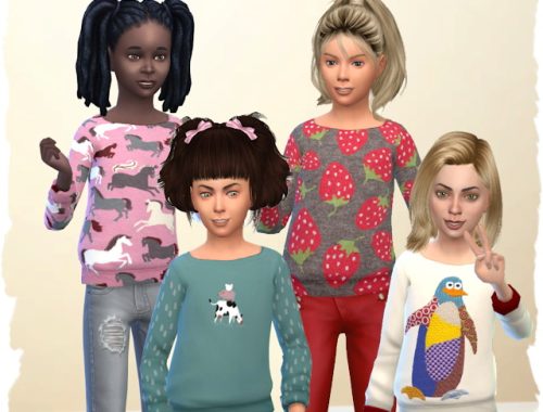 Sweater for kids by Chalipo at All 4 Sims