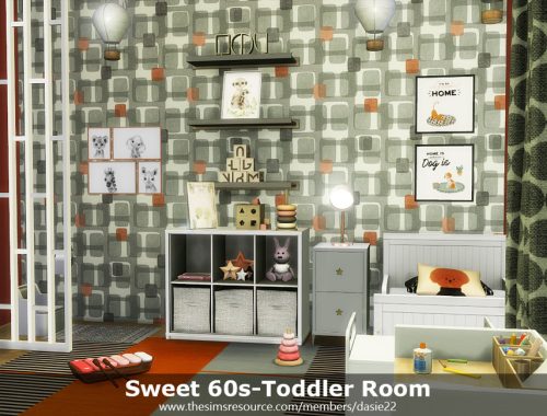 Sweet 60s-Toddler Room