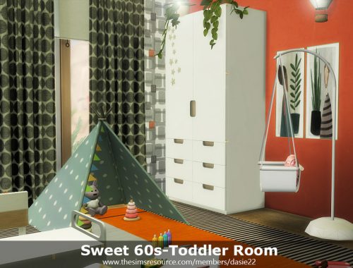 Sweet 60s-Toddler Room