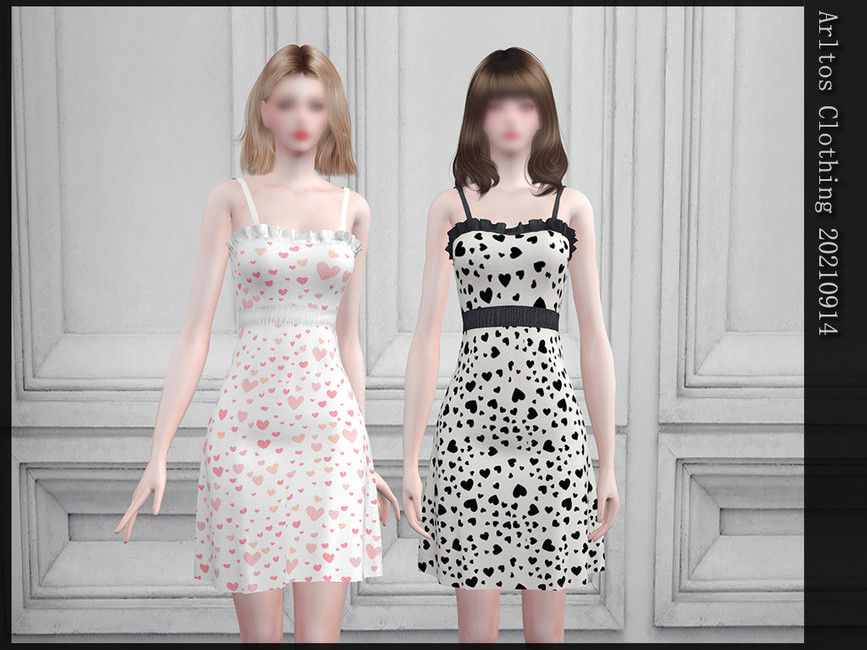 Sweet prints dress / 20210914 - The Sims 4 Catalog