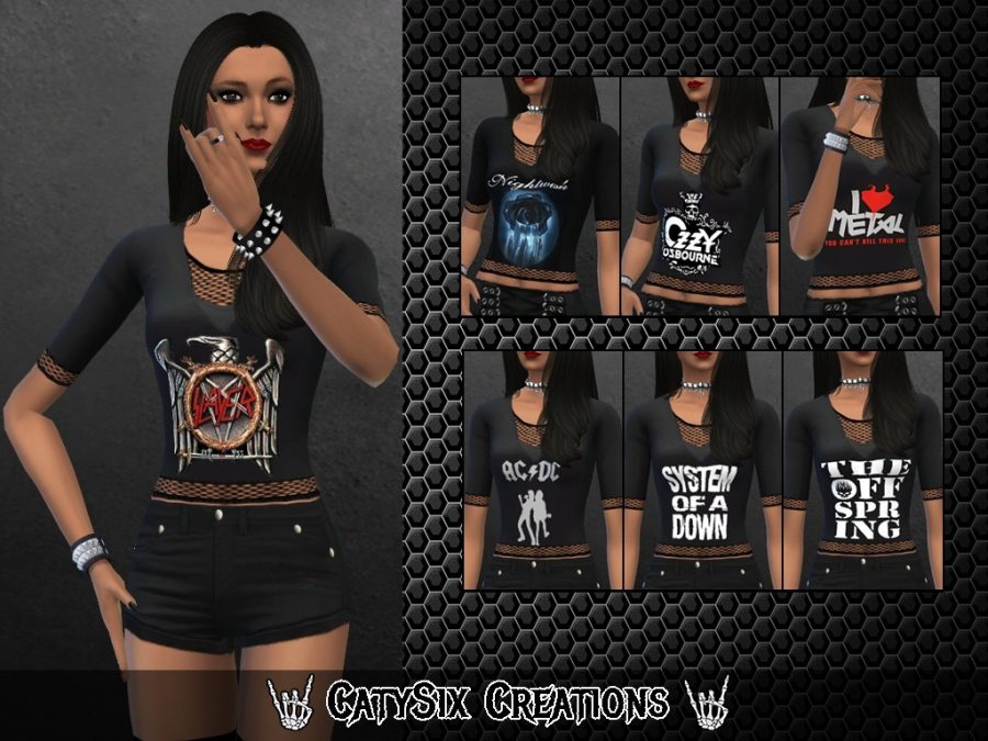 3/4 Sleeve : Tops of bands - The Sims 4 Catalog