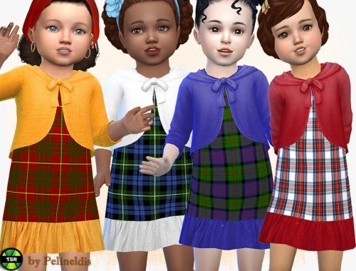 Tartan Dress with Cardigan – Needs SP Toddler