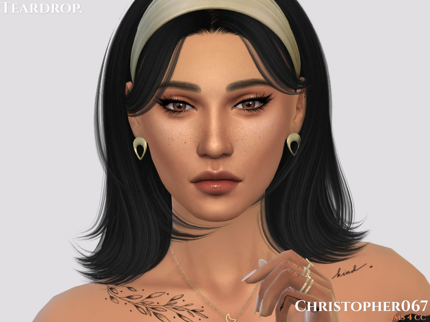 Teardrop Earrings / Christopher067 - The Sims 4 Catalog