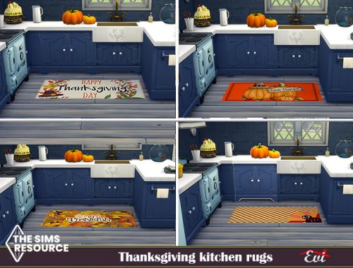 Thanksgiving kitchen rugs