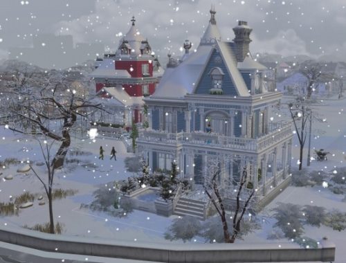 The Little Blue Victorian House by alexiasi