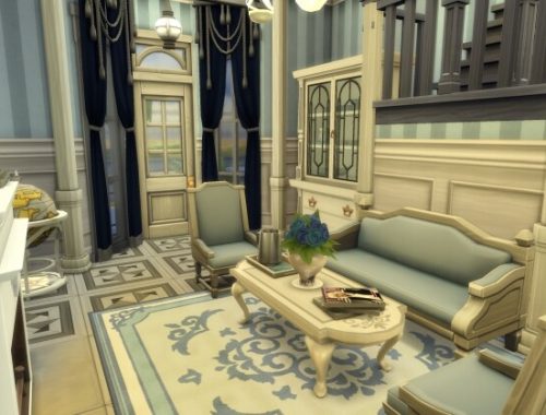 The Little Blue Victorian House by alexiasi