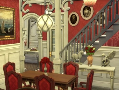 The Little Red Victorian Home by alexiasi
