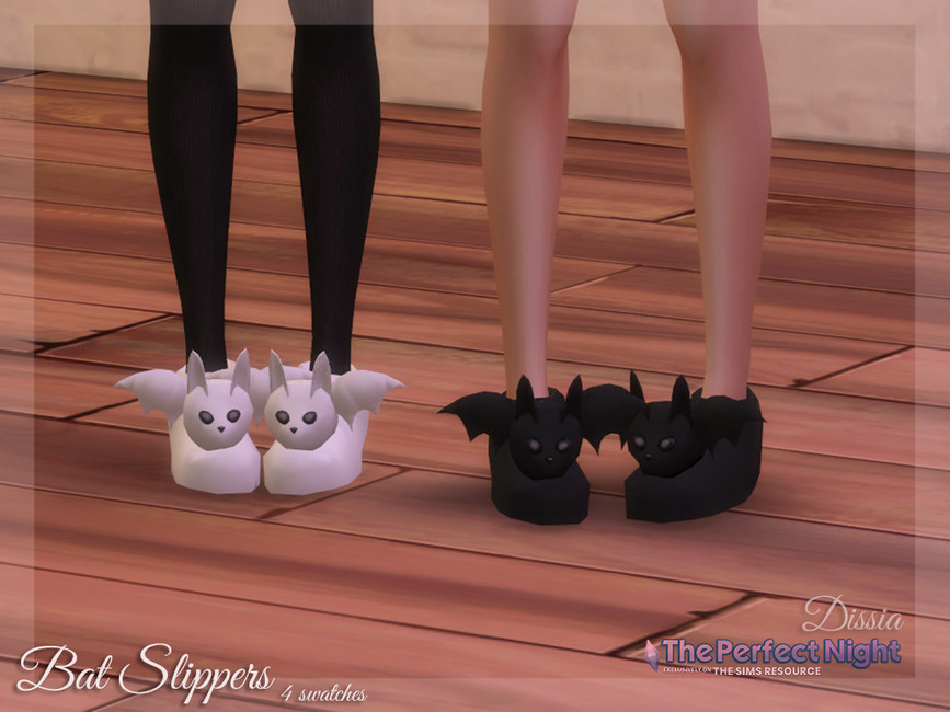 Forbandet Uforudsete omstændigheder to uger The Perfect Night - Bat Slippers - The Sims 4 Catalog
