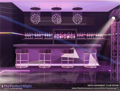 The Perfect Night Neon Basement Club Room