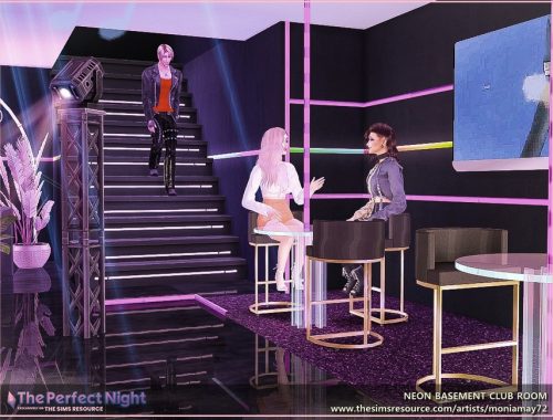 The Perfect Night Neon Basement Club Room
