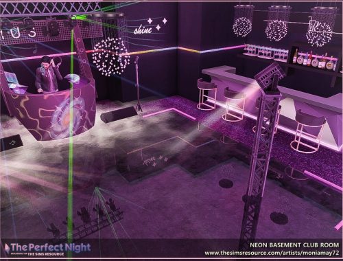 The Perfect Night Neon Basement Club Room