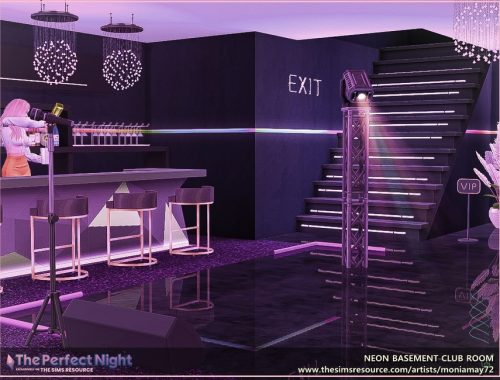 The Perfect Night Neon Basement Club Room
