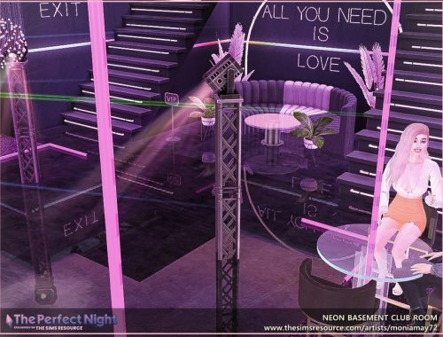The Perfect Night Neon Basement Club Room