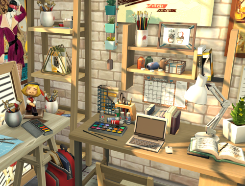 The Sims 4 // Art Room // CC needed