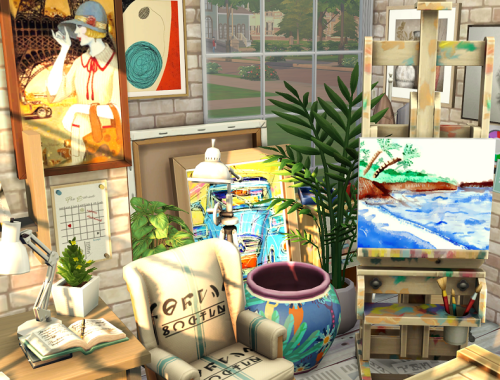 The Sims 4 // Art Room // CC needed