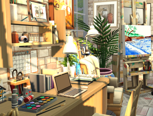 The Sims 4 // Art Room // CC needed