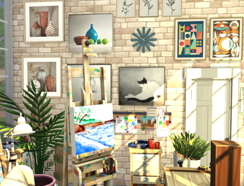The Sims 4 // Art Room // CC needed