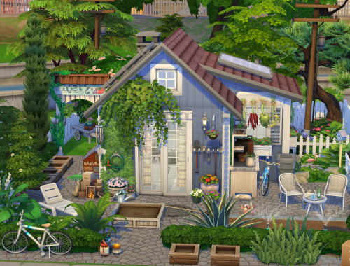 The Sims 4 // Cute Garden Shed // No CC