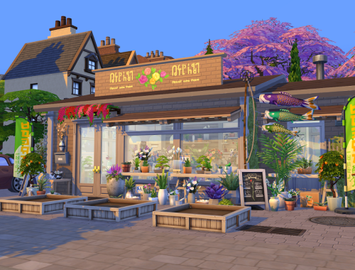 The Sims 4 // Flower Shop // no CC