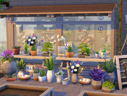 The Sims 4 // Flower Shop // no CC