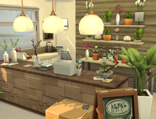 The Sims 4 // Flower Shop // no CC