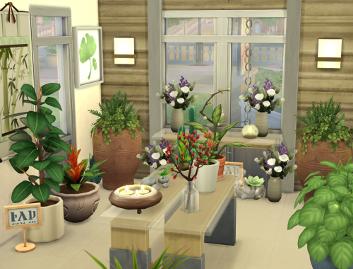 The Sims 4 // Flower Shop // no CC