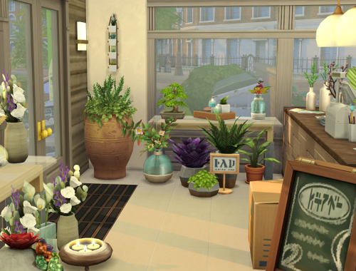 The Sims 4 // Flower Shop // no CC