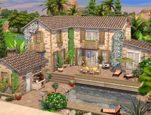 The Sims 4 // Rustic Finca // no CC