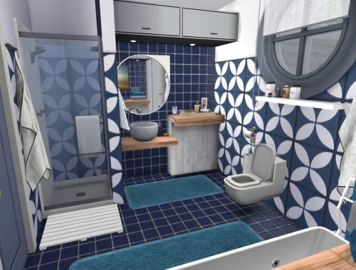 The Squealing Mermaid Boathouse - Bathroom