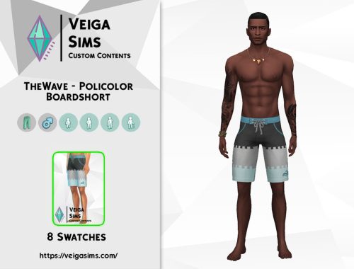 TheWave - Policolor Boardshort
