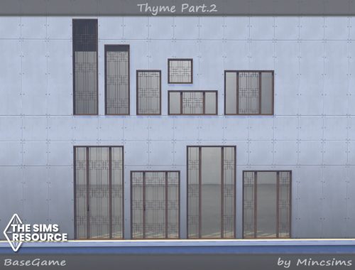Thyme Doors and Windows Part.2