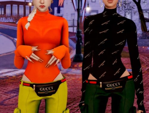 Tight Top & Hipsack & Cargo Pants at RIMINGs