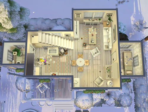 Tiny Winter Cottage no CC