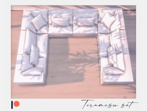 Tiramisu living set - Patreon Early Access for TSR