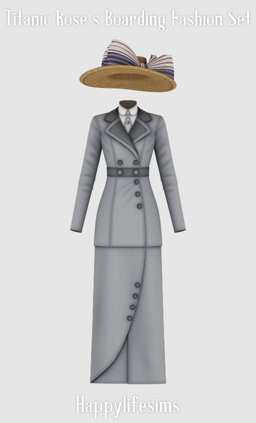 Titanic Rose's Boarding Fashion Set - The Sims 4 Catalog