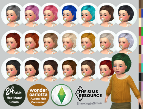 Toddler Aurore Hair 24 Colors