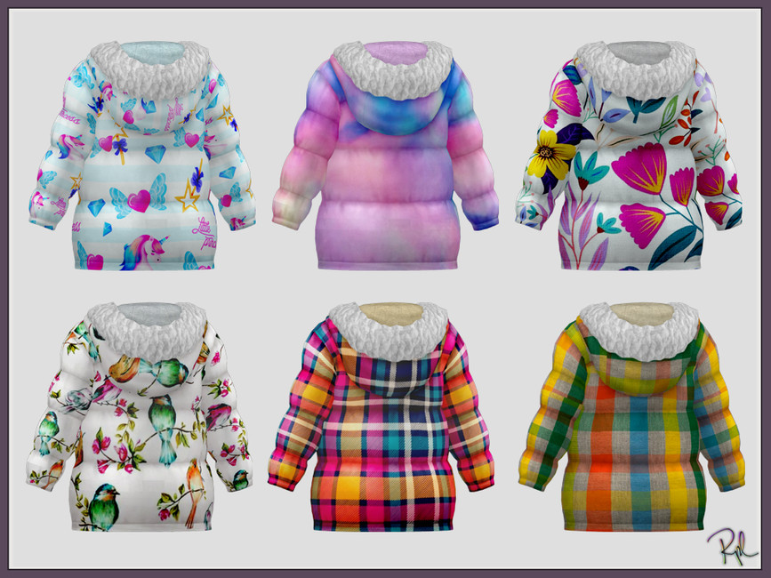 Toddler Coat for Girls RPL111 - The Sims 4 Catalog