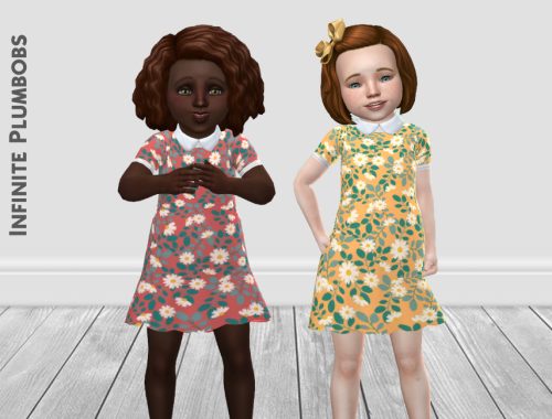 Toddler Collared Floral Dress