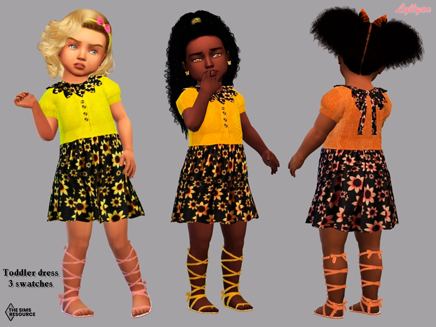 Toddler dress- Malia - The Sims 4 Catalog