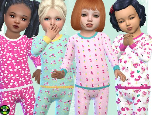 Toddler Flamingo Pyjamas Top