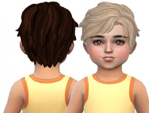 Toddler male hair 01 and 02 re-textures at Trudie55