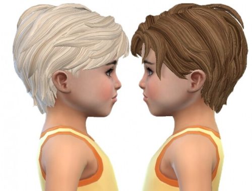 Toddler male hair 01 and 02 re-textures at Trudie55