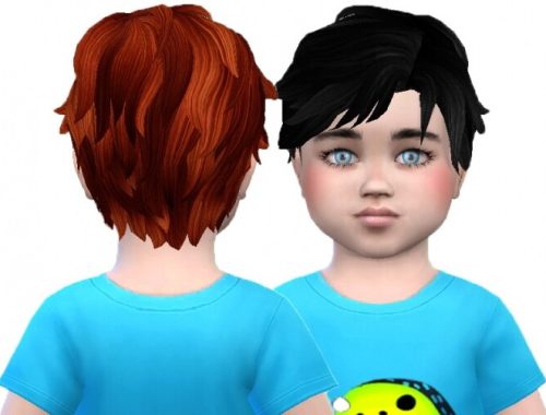 Toddler male hair 01 and 02 re-textures at Trudie55