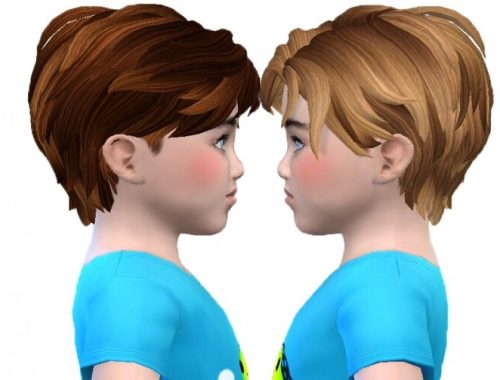 Toddler male hair 01 and 02 re-textures at Trudie55