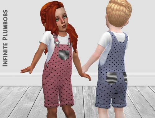 Toddler Polka Dot Dungarees