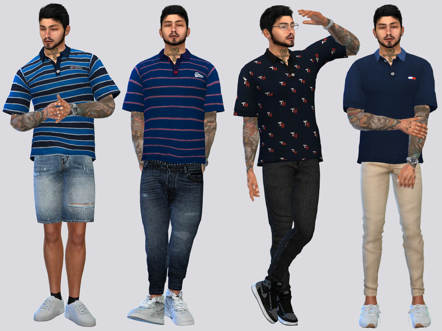 Tommy Polo Shirt - The Sims 4 Catalog