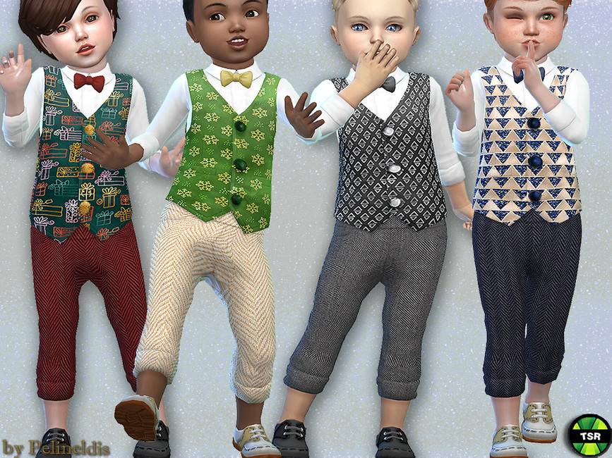 Toodler Festive Vest – Needs SP Toddler - The Sims 4 Catalog
