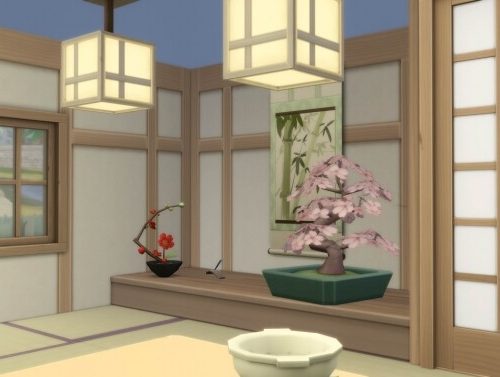 Traditional Japanese Home 2-4-1 Wakabamori at SimKat Builds