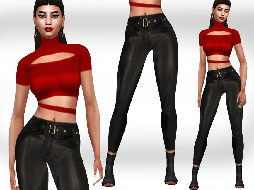 Trendy Casual Full Outfit - The Sims 4 Catalog